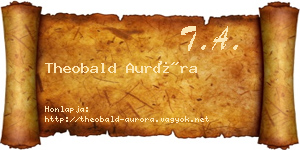 Theobald Auróra névjegykártya